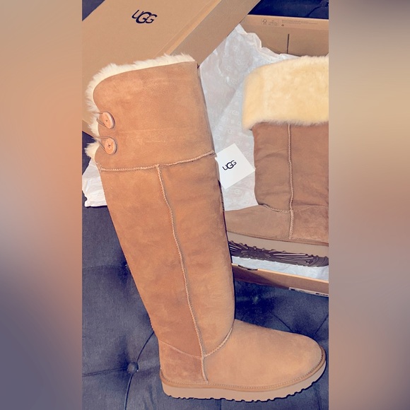 UGG Shoes Ugg Boots Over The Knee Bailey Button In Womens Sz 9